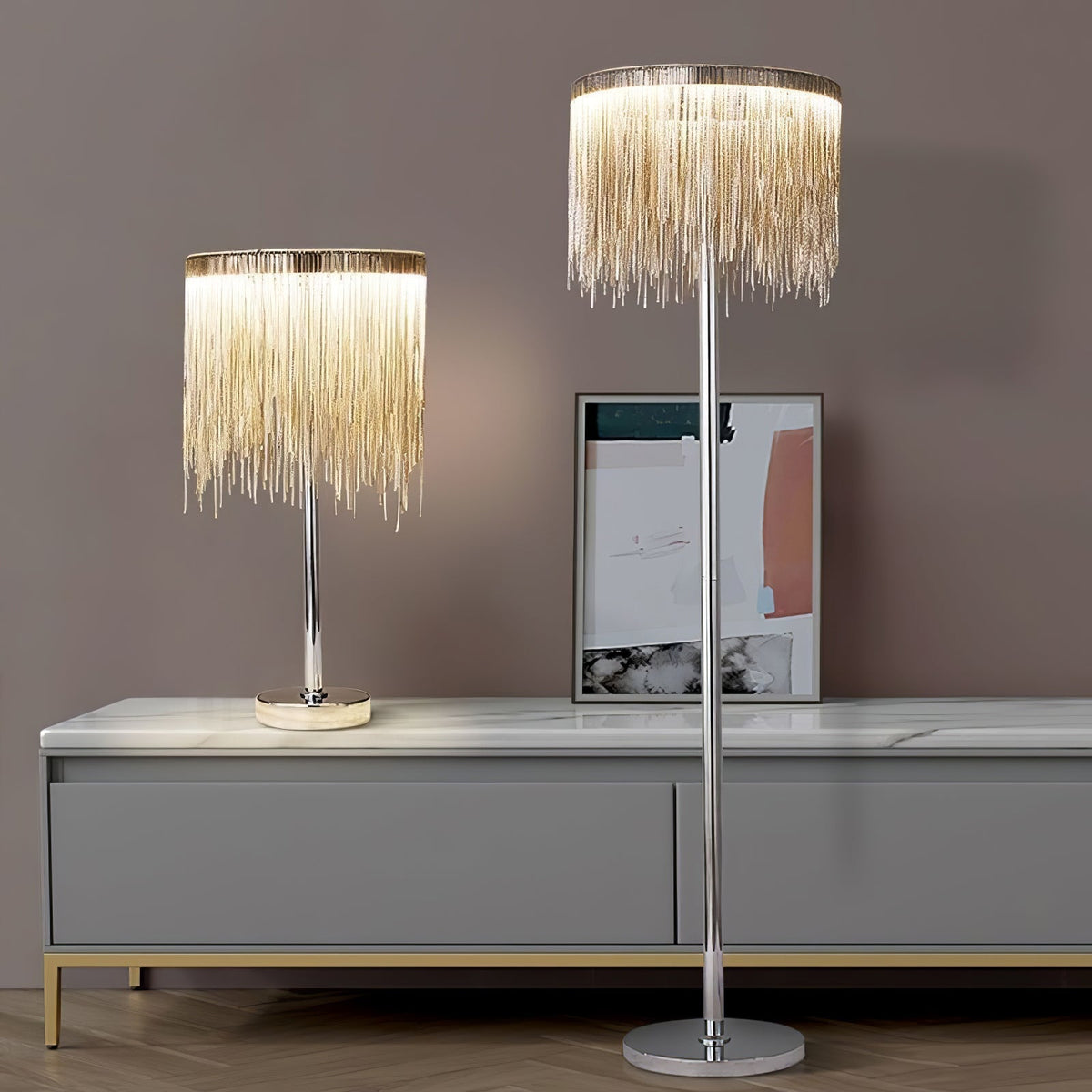 Fringe Cadena Tassel vloerlamp