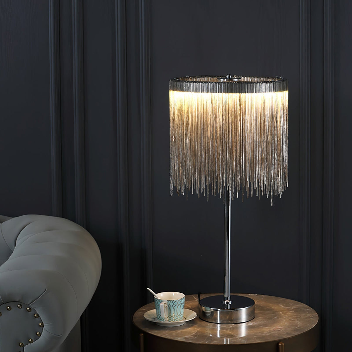 Cascade Cadena Tassel tafellamp