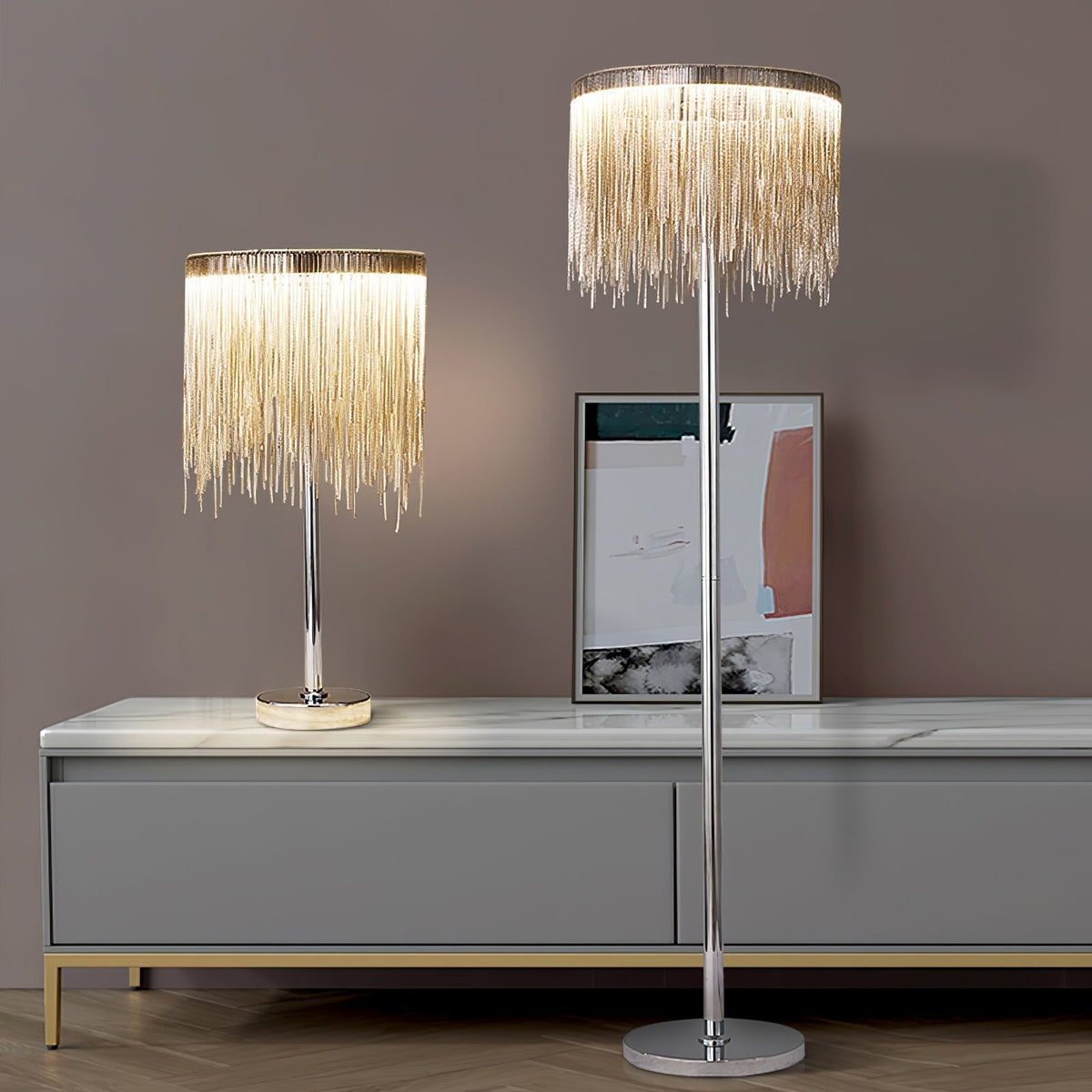 Cascade Cadena Tassel tafellamp