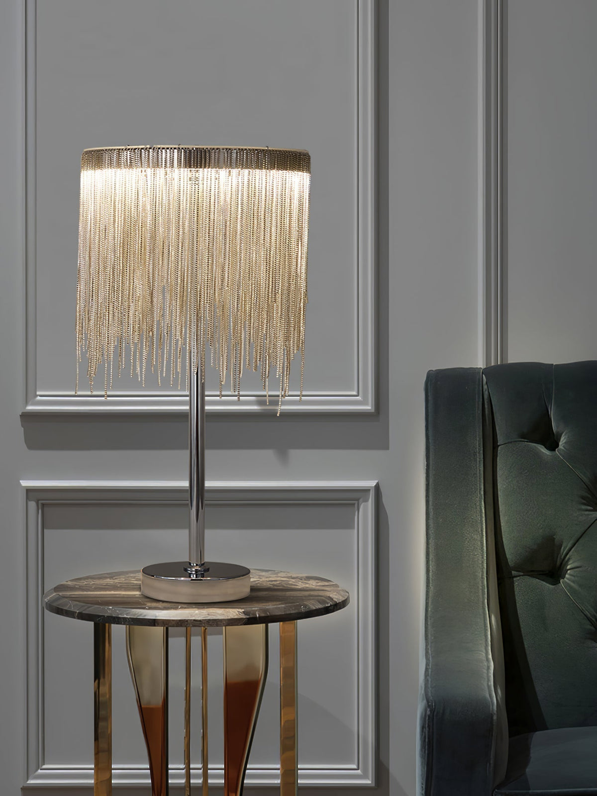 Cascade Cadena Tassel tafellamp