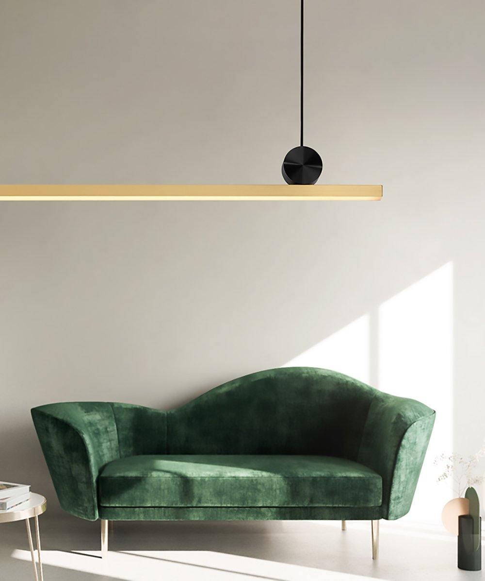 Firdes artistieke hanglamp van gepolijst messing