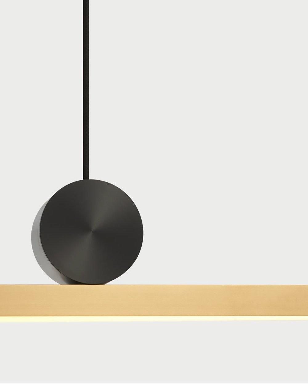 Firdes artistieke hanglamp van gepolijst messing