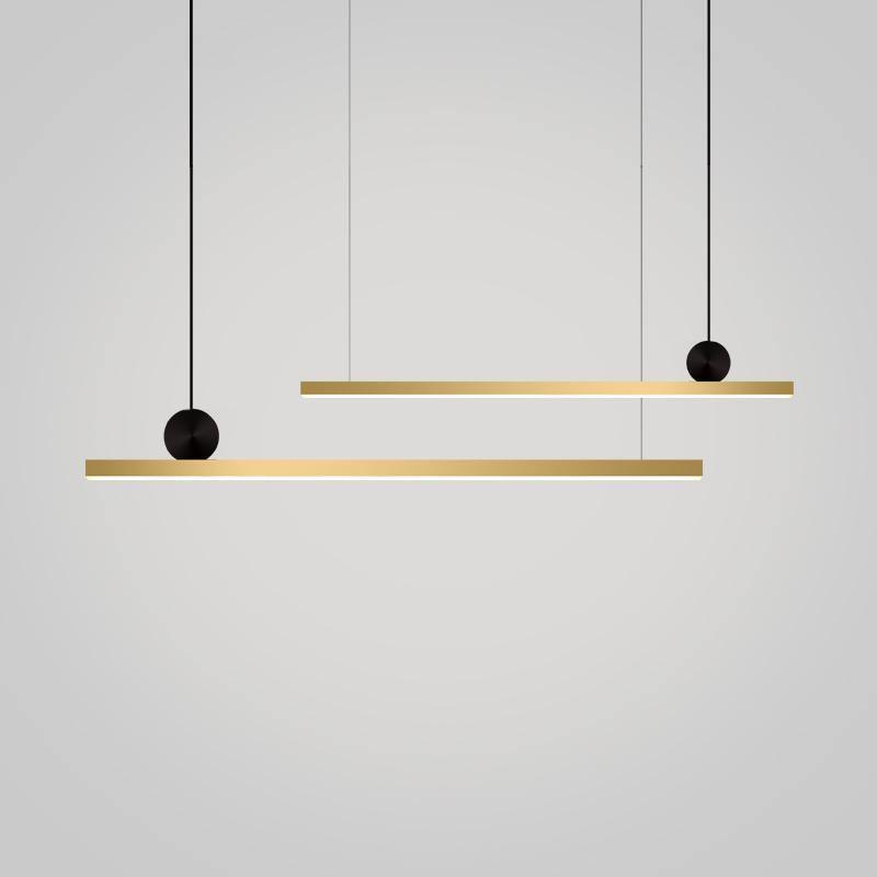 Firdes artistieke hanglamp van gepolijst messing