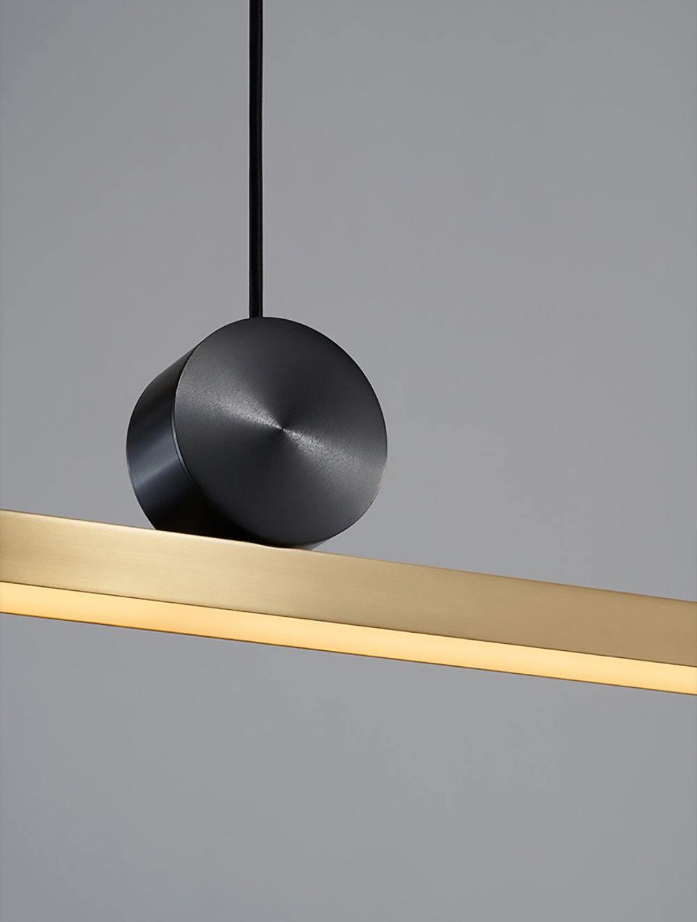 Firdes artistieke hanglamp van gepolijst messing