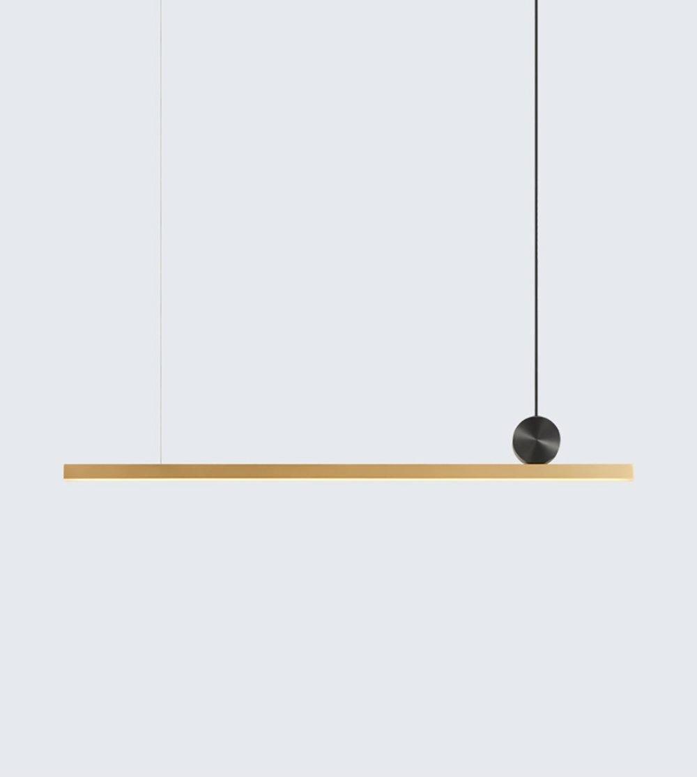 Firdes artistieke hanglamp van gepolijst messing