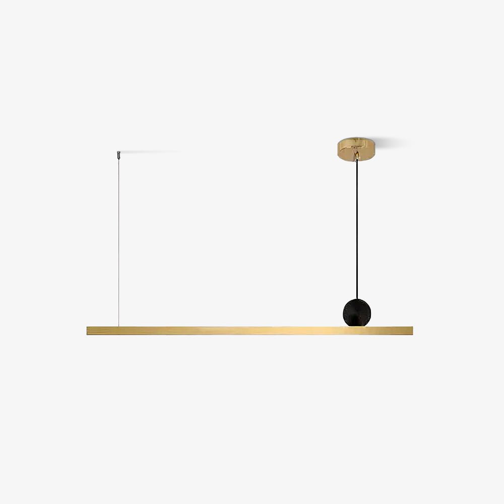 Firdes artistieke hanglamp van gepolijst messing