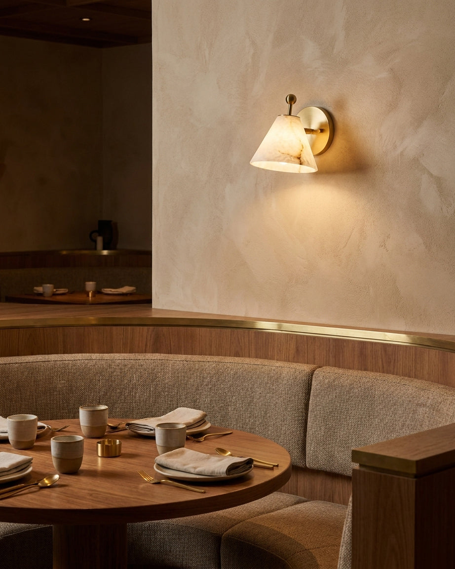 Eiraelle wandlamp van Albast