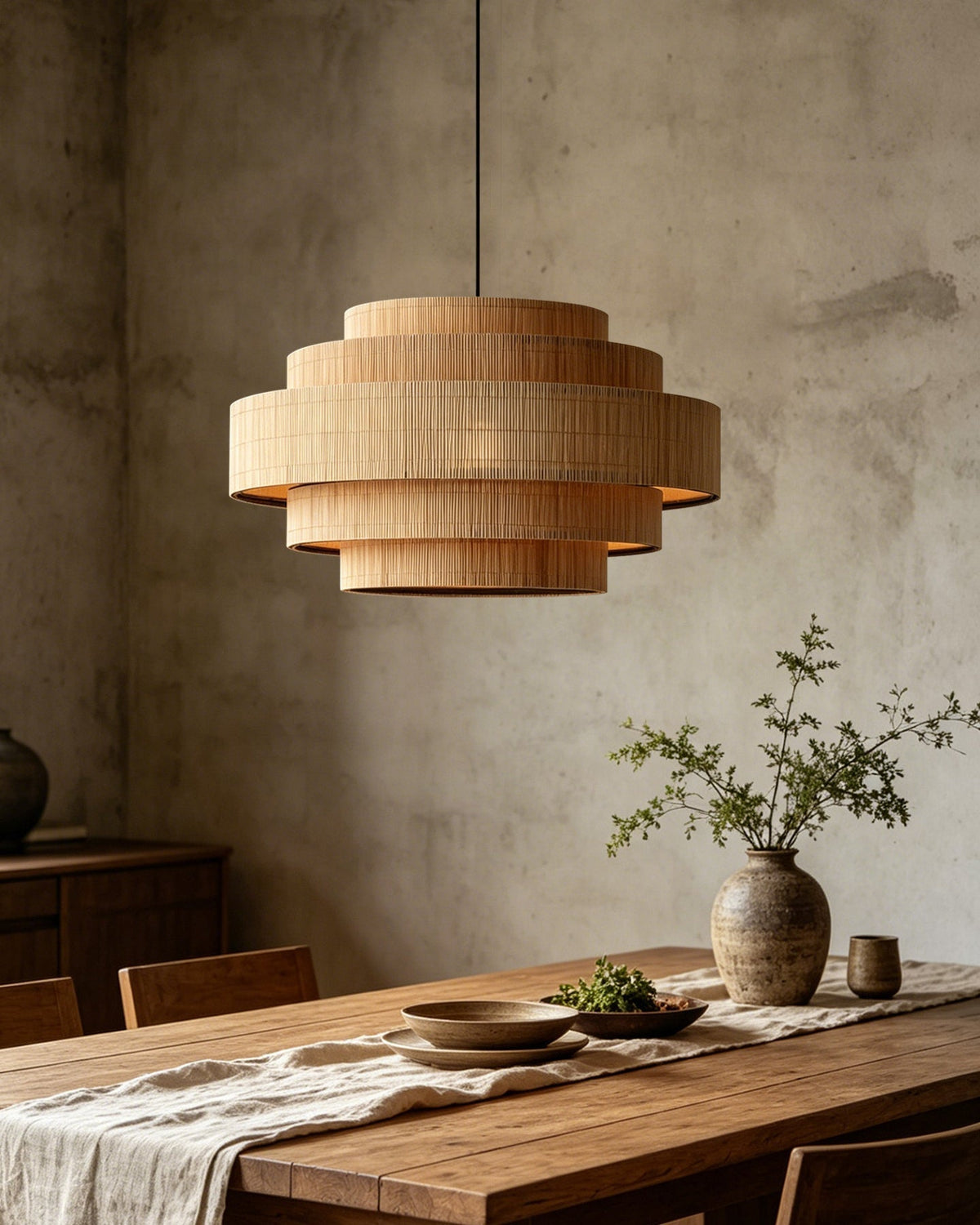 Calandra hanglamp van bamboe