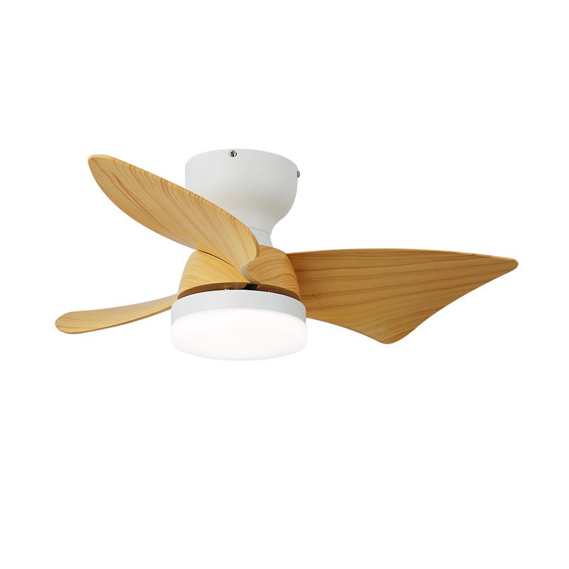 Mirella Silver hout plafondventilator met verlichting