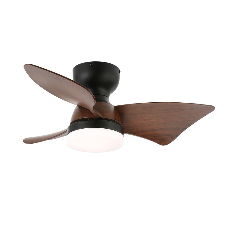 Mirella Silver hout plafondventilator met verlichting