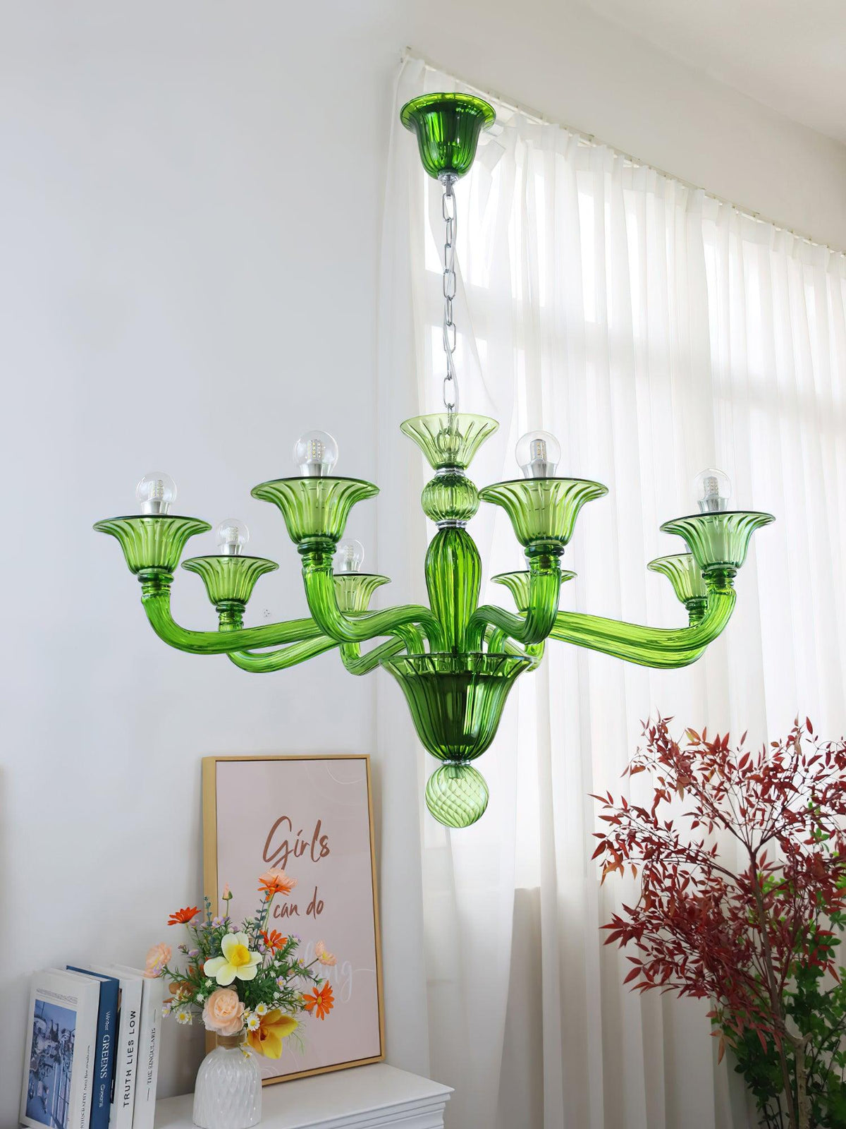 Vase kroonluchter Murano-glas exotisch