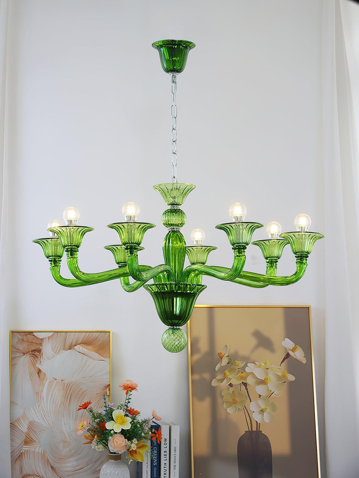 Vase kroonluchter Murano-glas exotisch