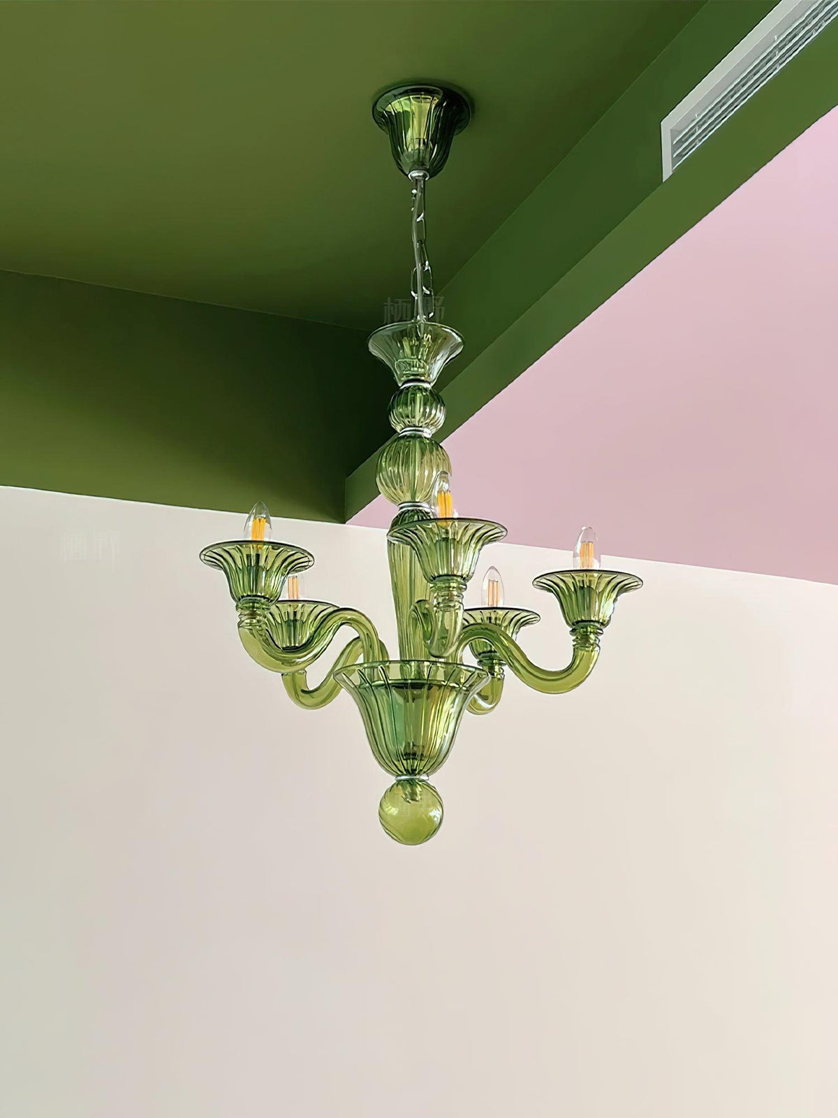 Vase kroonluchter Murano-glas exotisch