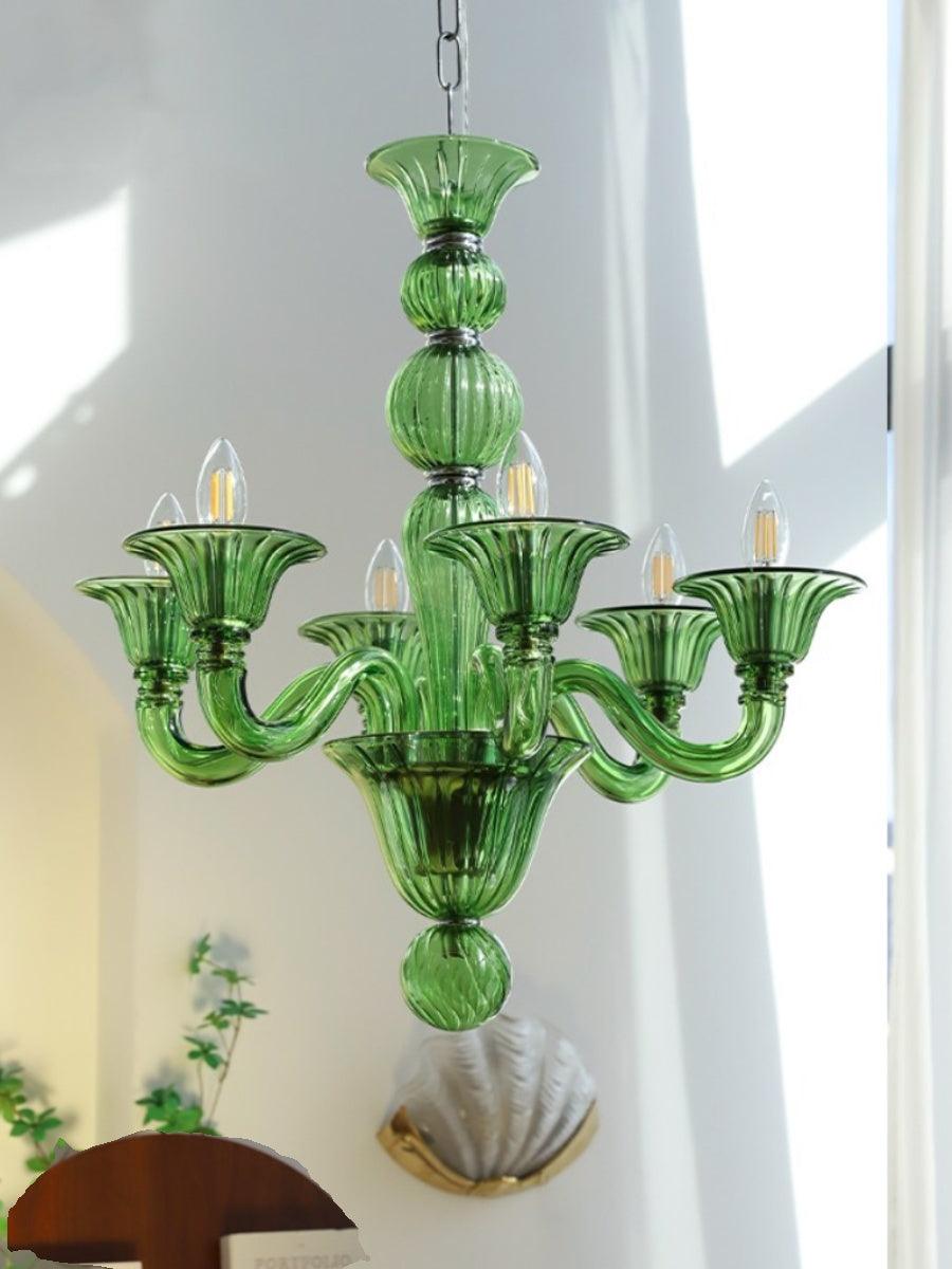 Vase kroonluchter Murano-glas exotisch
