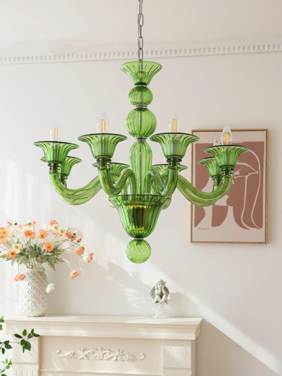 Vase kroonluchter Murano-glas exotisch
