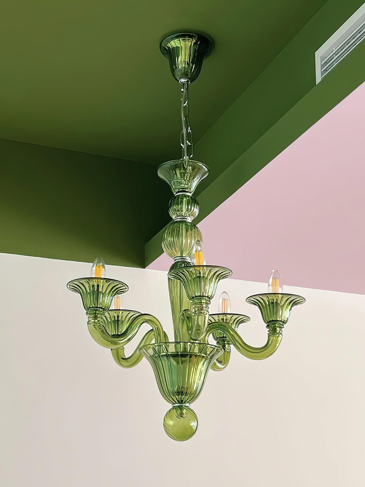 Vase kroonluchter Murano-glas exotisch