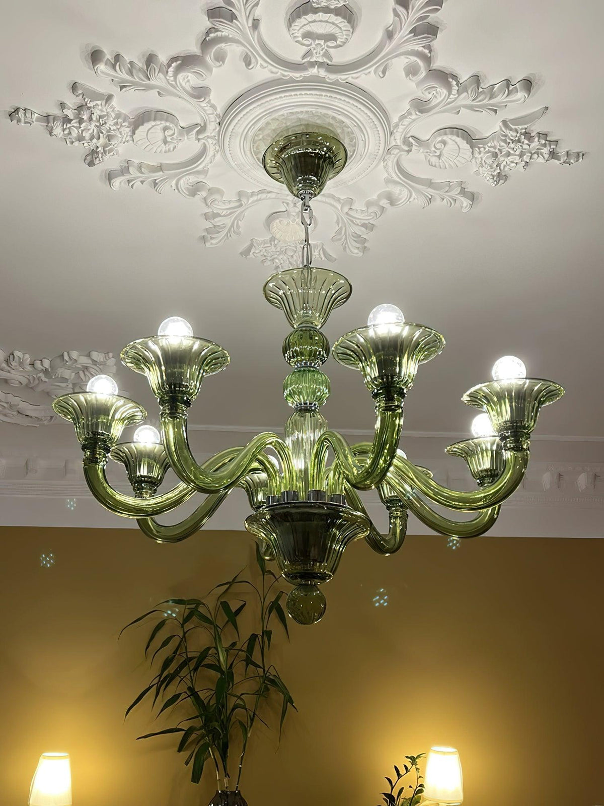 Vase kroonluchter Murano-glas exotisch