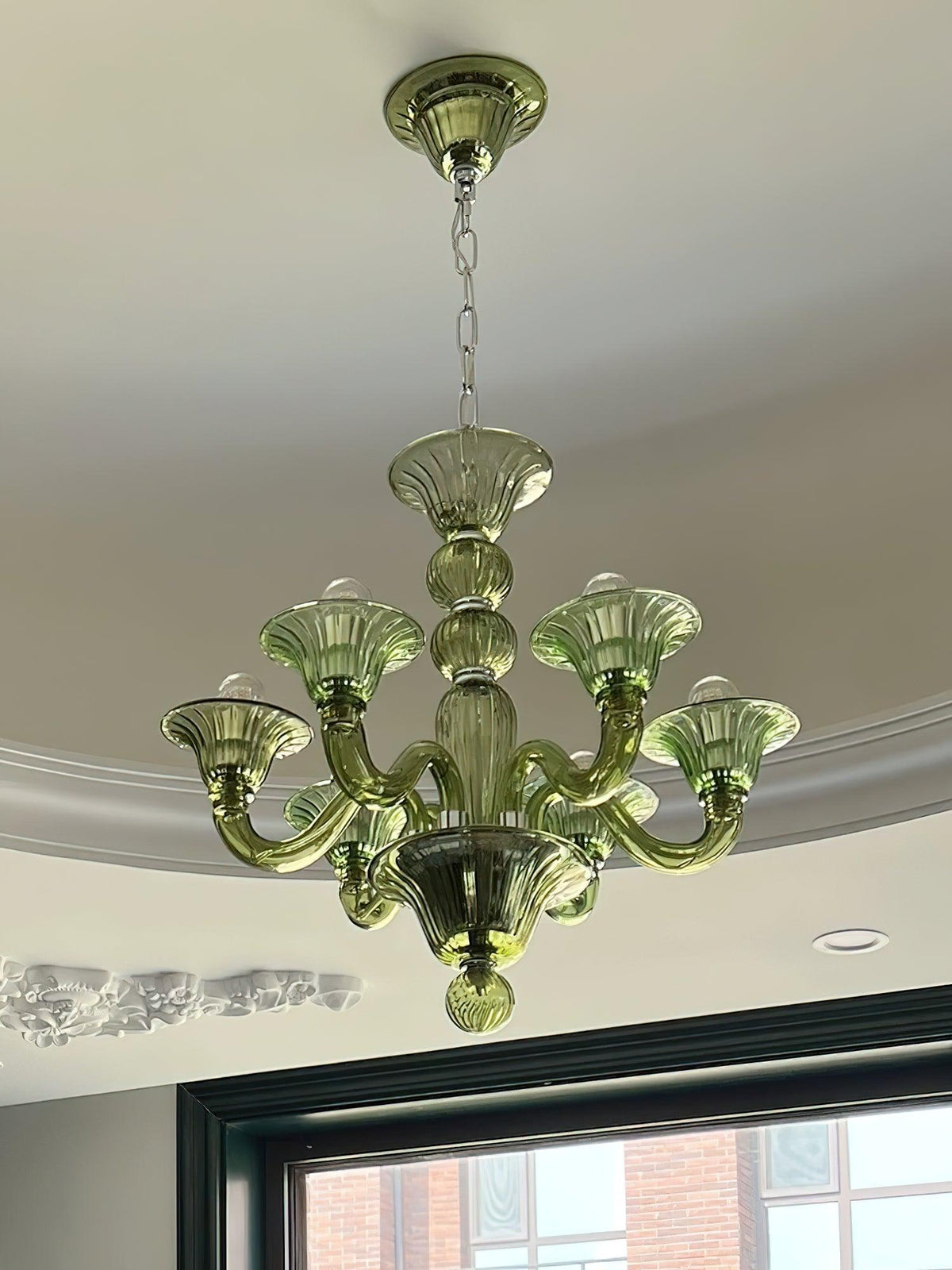 Vase kroonluchter Murano-glas exotisch