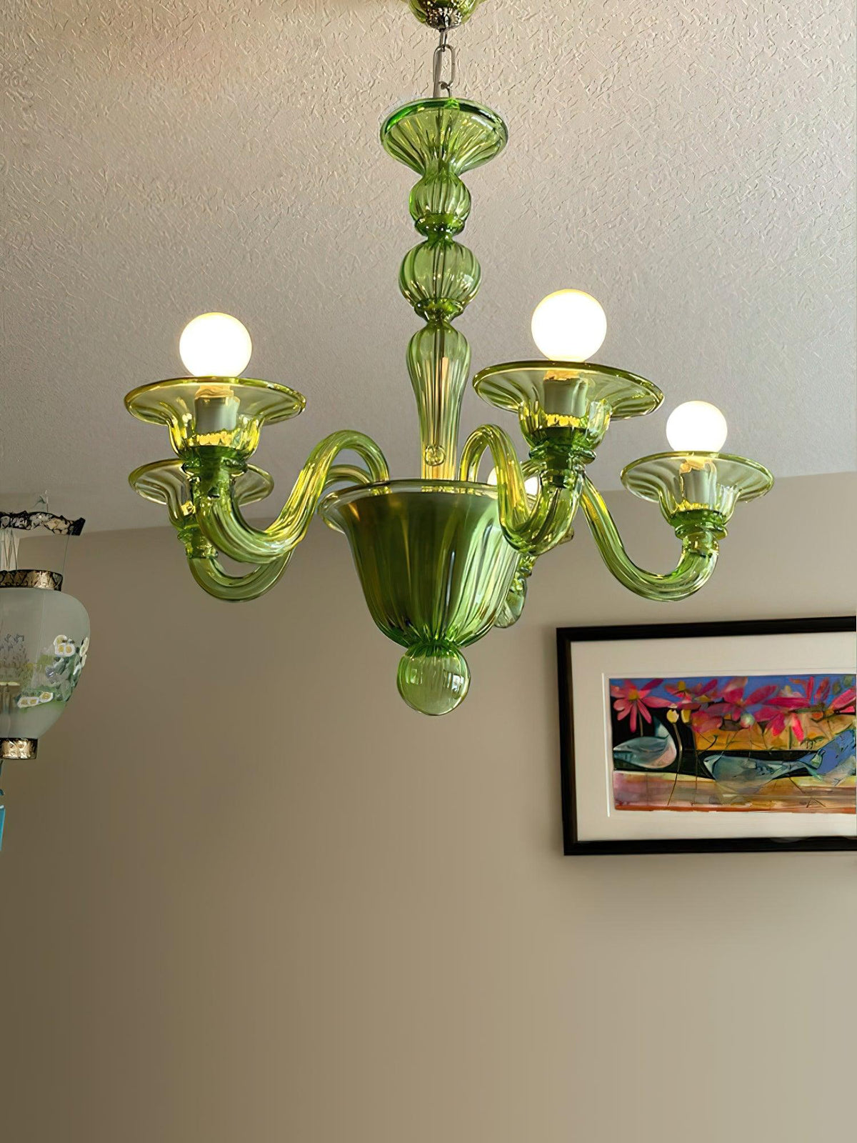 Vase kroonluchter Murano-glas exotisch