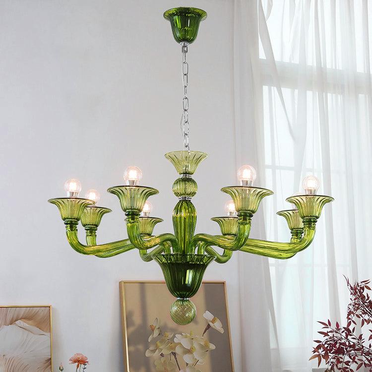 Vase kroonluchter Murano-glas exotisch