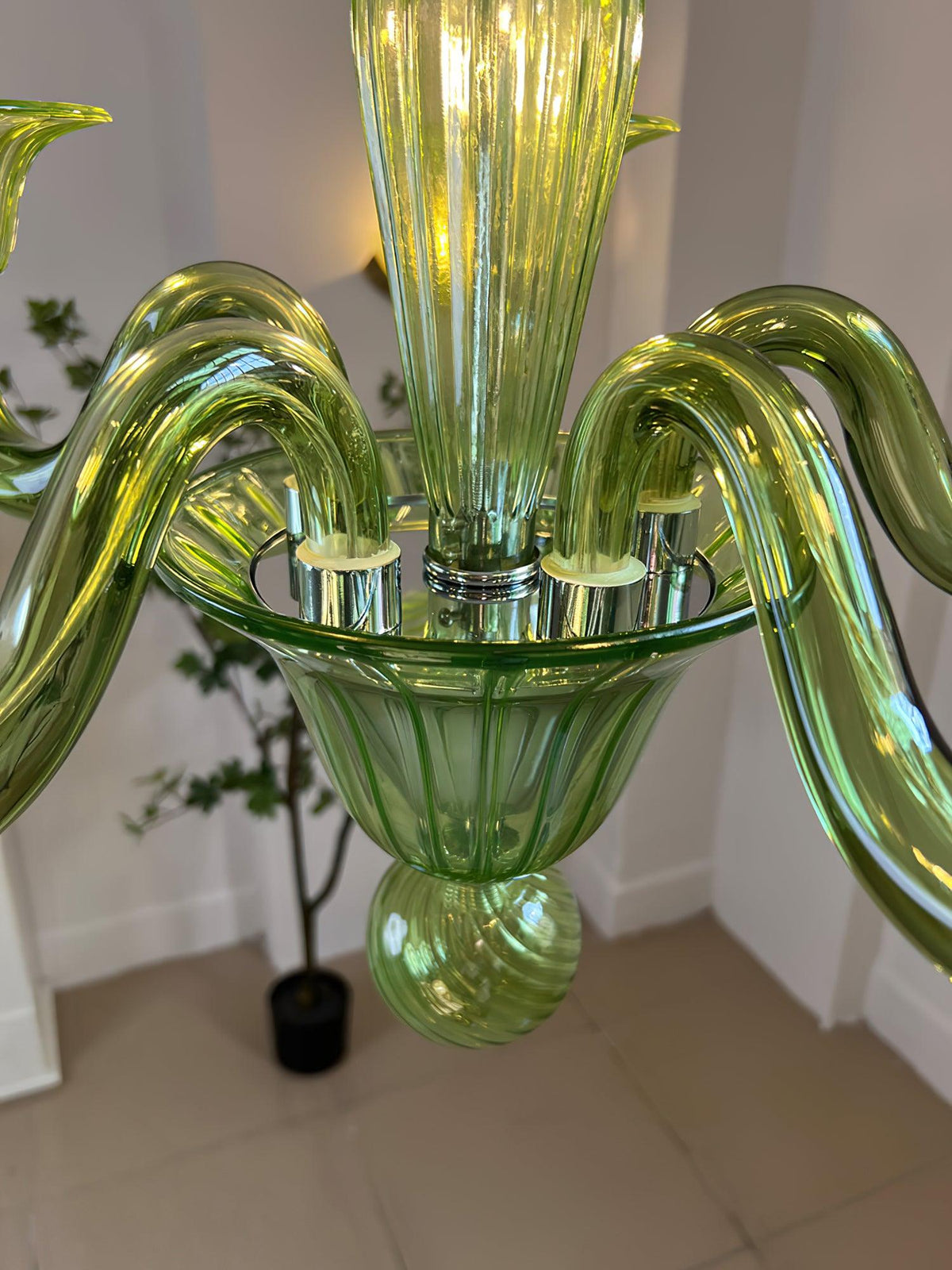 Vase kroonluchter Murano-glas exotisch