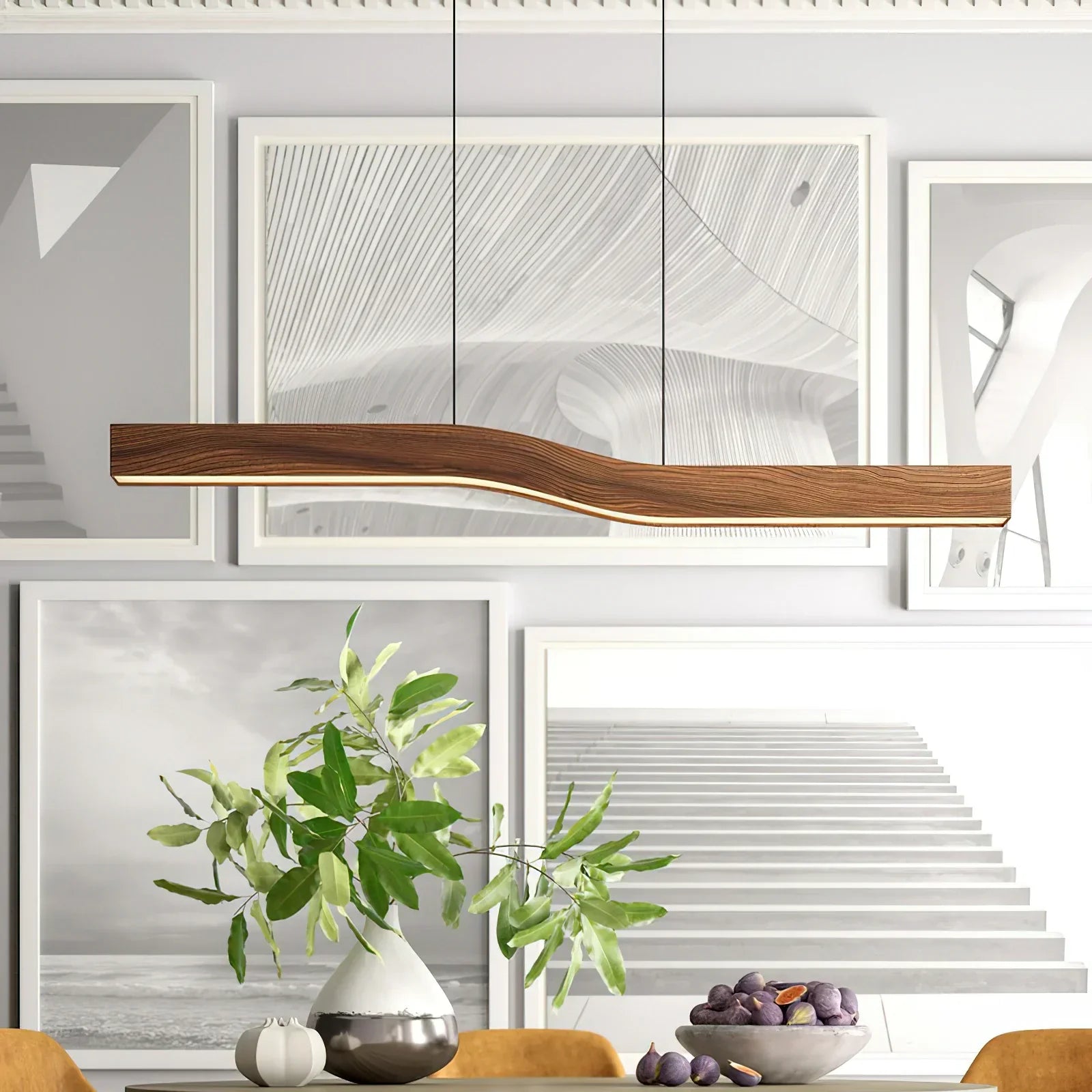 Ozawa Metaal Acryl Donker Hout Hanglampen Eetkamer Slaapkamer