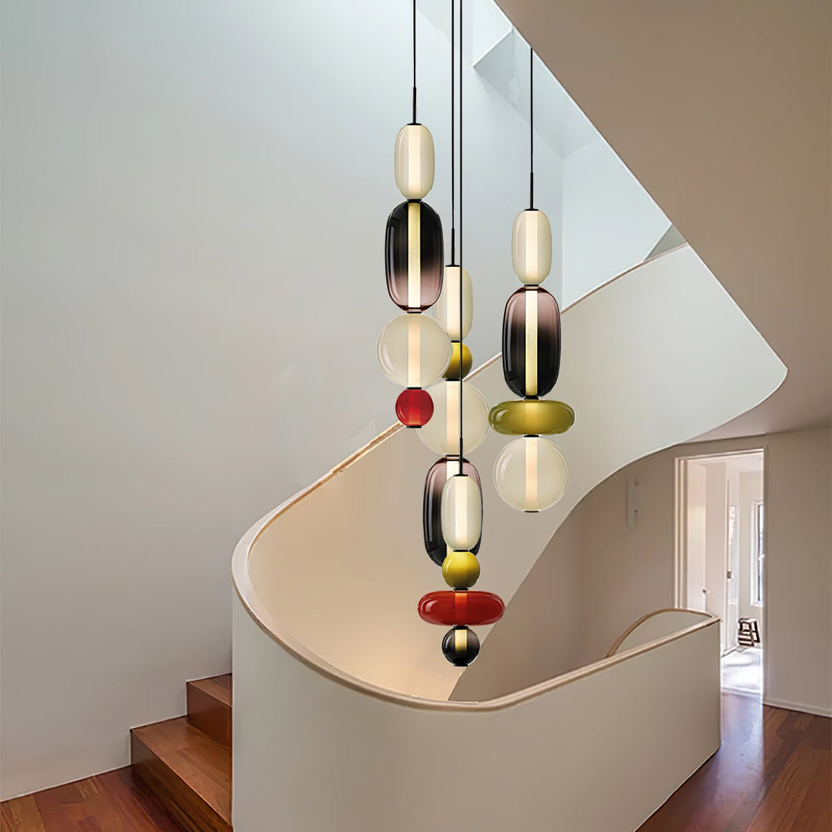 Daelen hanglamp van glas en acryl