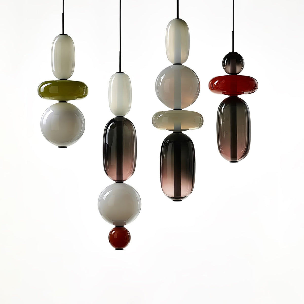 Daelen hanglamp van glas en acryl