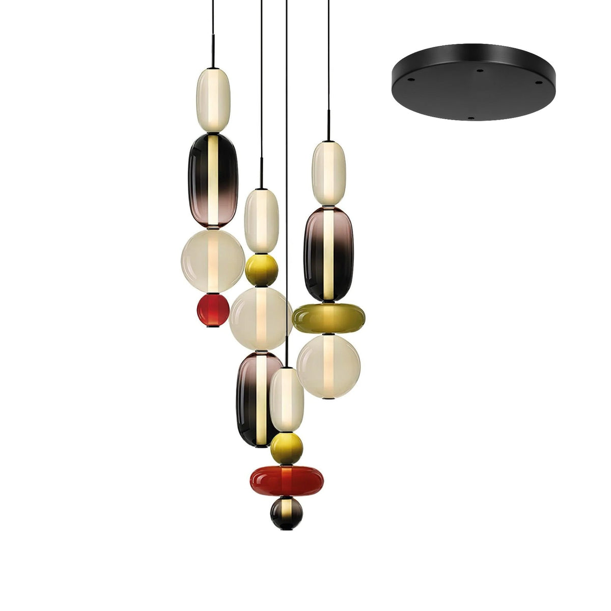 Daelen hanglamp van glas en acryl