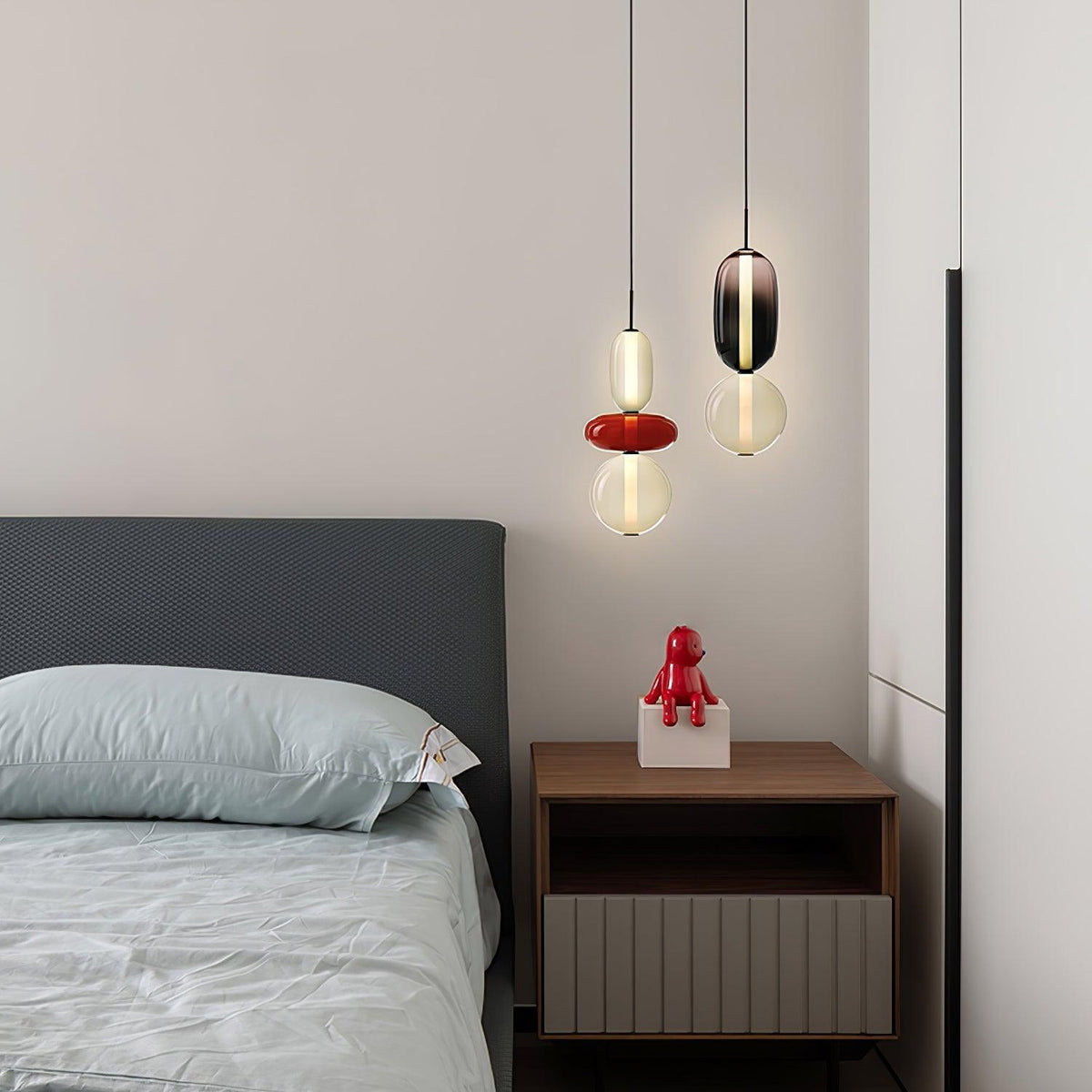 Daelen hanglamp van glas en acryl