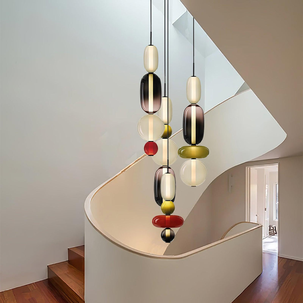 Daelen hanglamp van glas en acryl