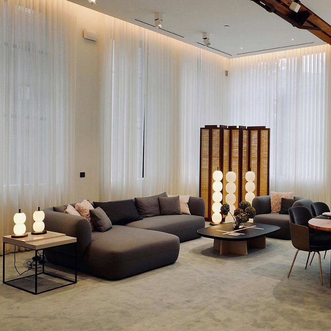 Ceni Minimalistische vloerlamp van marmer