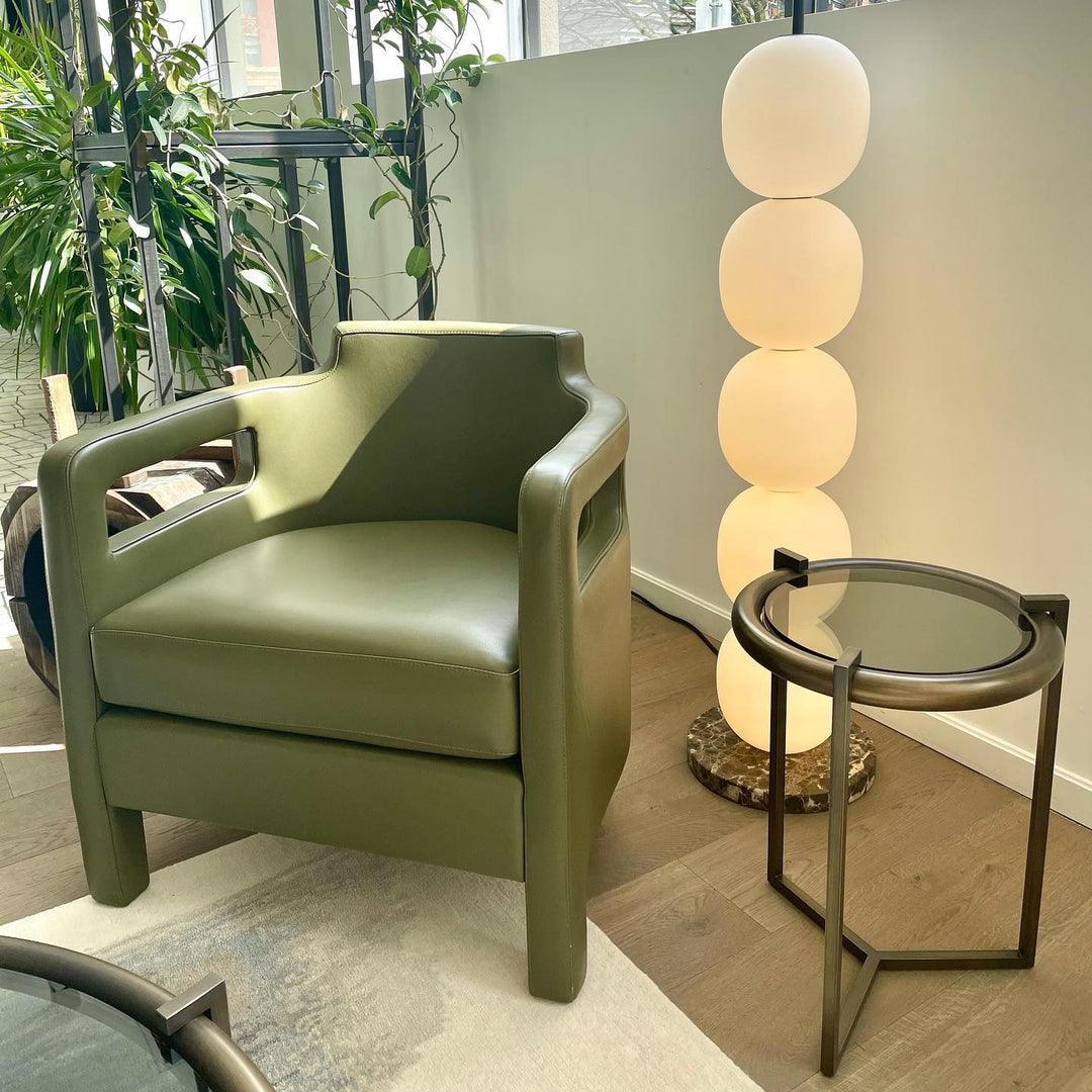 Ceni Minimalistische vloerlamp van marmer