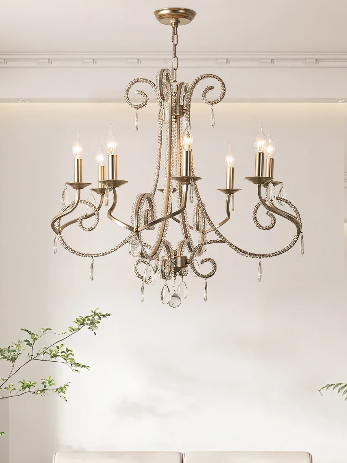 Elysara kristal Candle Kroonluchter