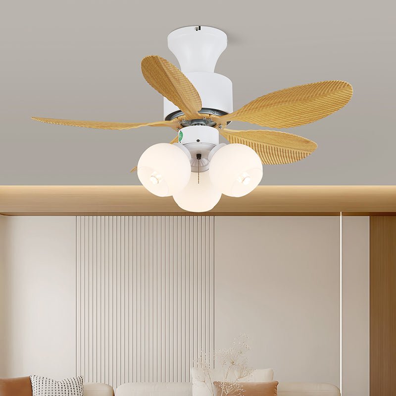 Celoia kleurrijke plafondventilator met verlichting van glas