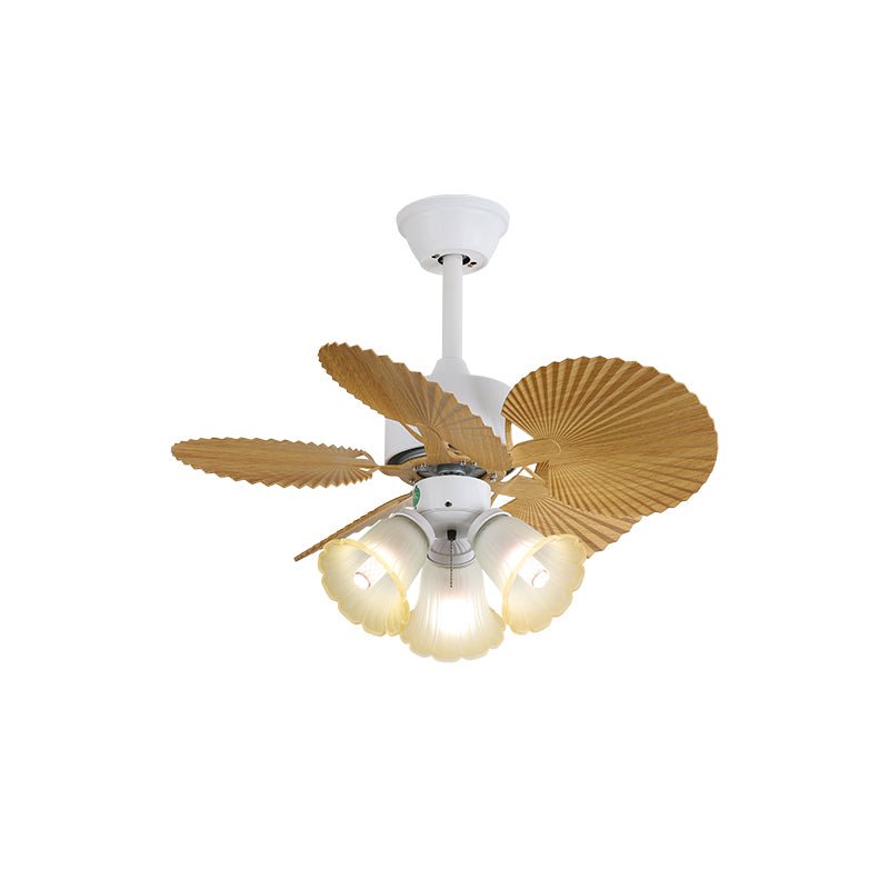 Celoia kleurrijke plafondventilator met verlichting van glas