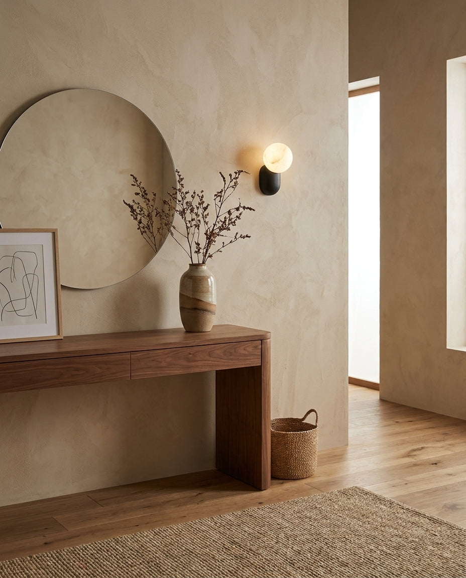 Keststone Albasten wandlamp