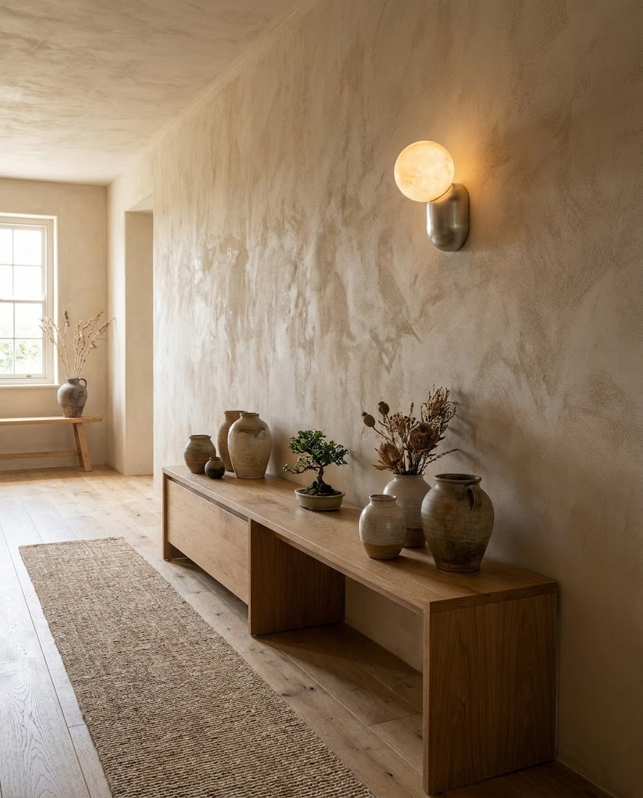 Keststone Albasten wandlamp