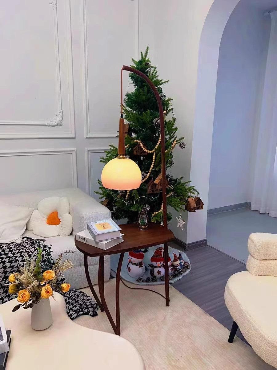 Fior Moderne vloerlamp van walnoothout