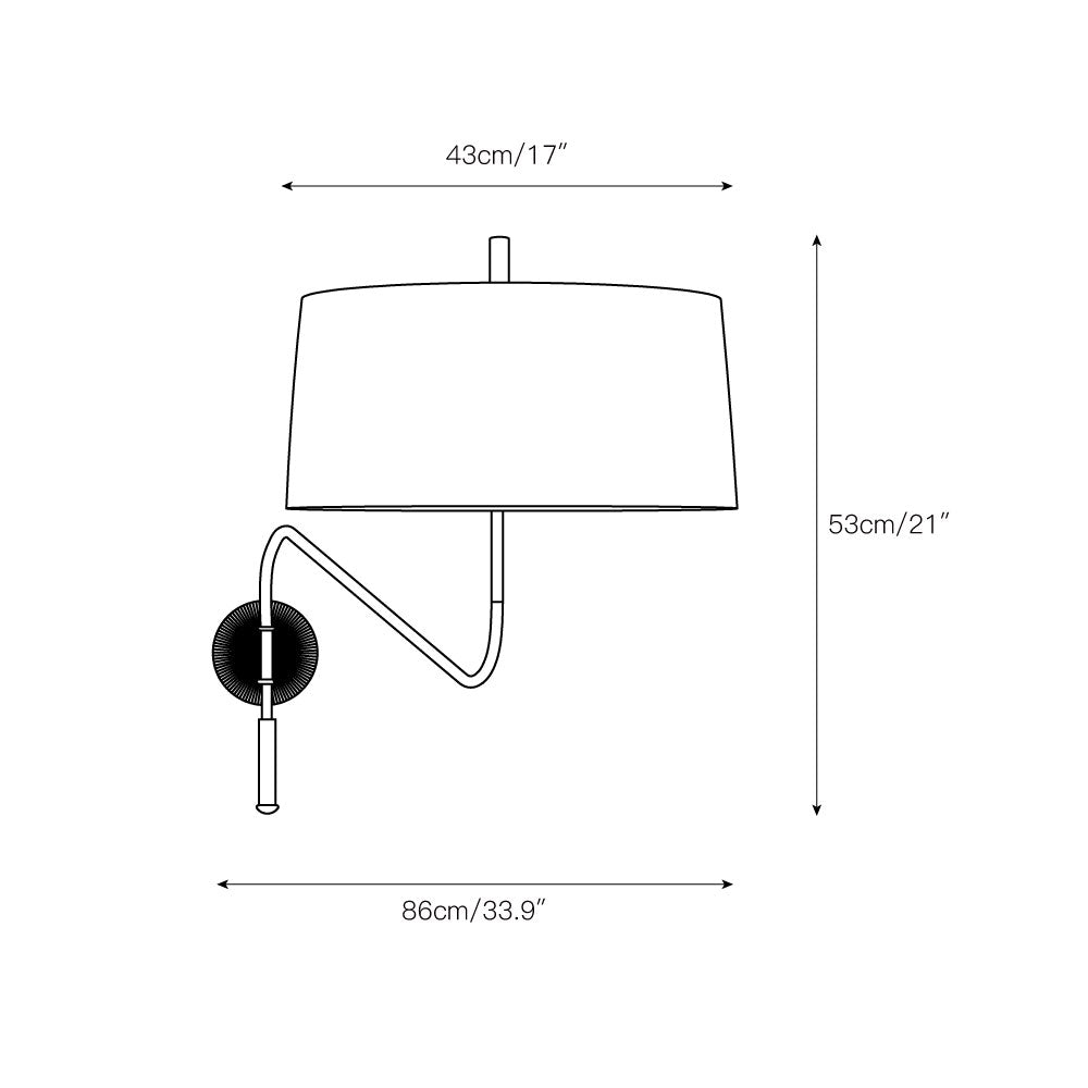 Orelaaine wandlamp