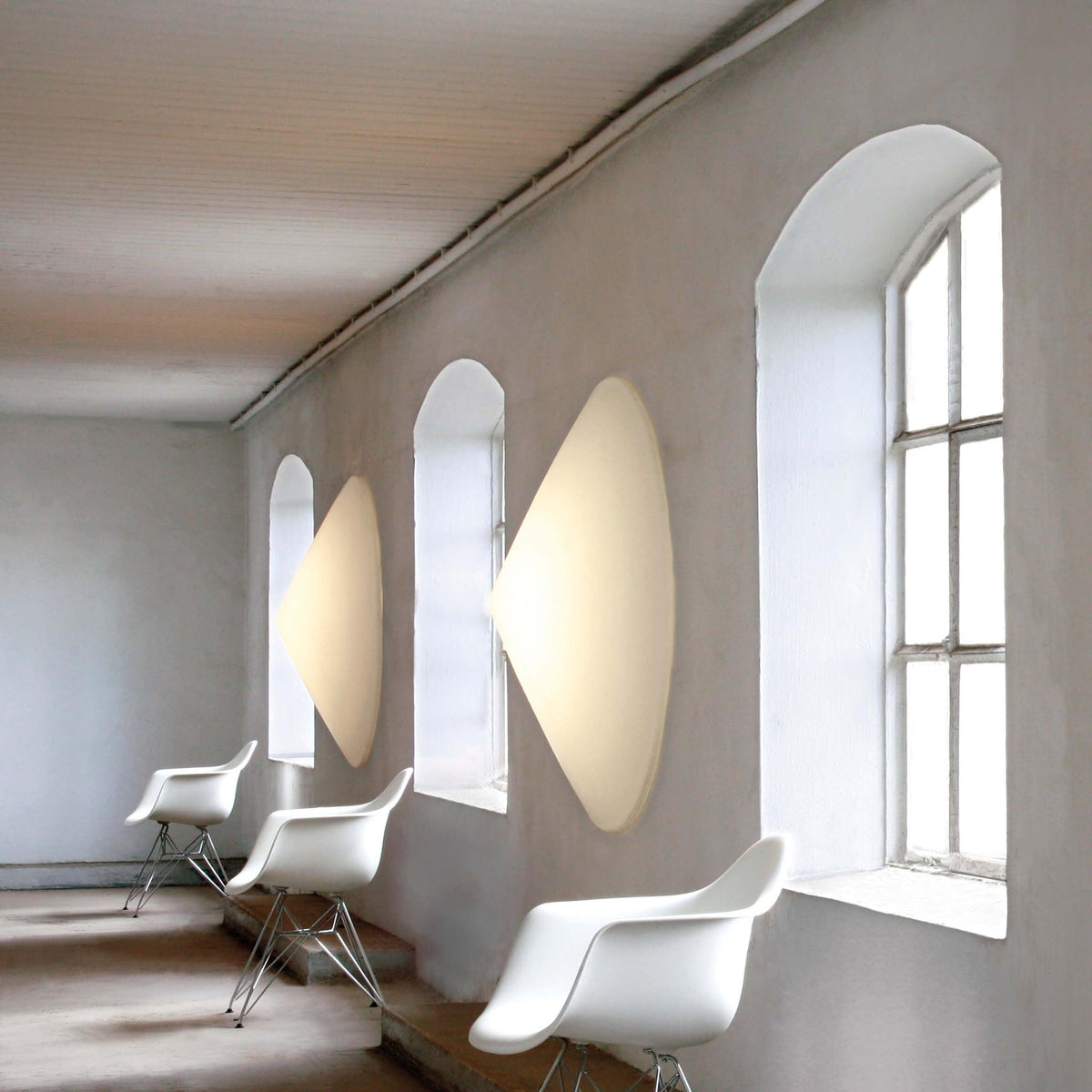 Othian hanglamp polyethyleen gekantelde hoed minimalistisch