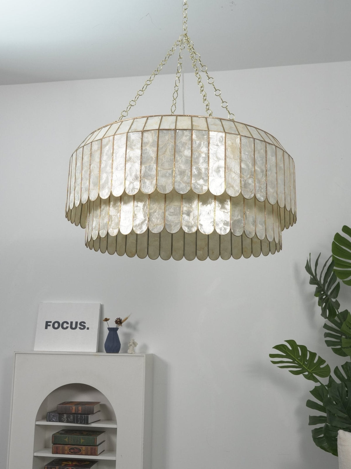 Holz Goudschelp Metaal Aurelia Kroonluchter