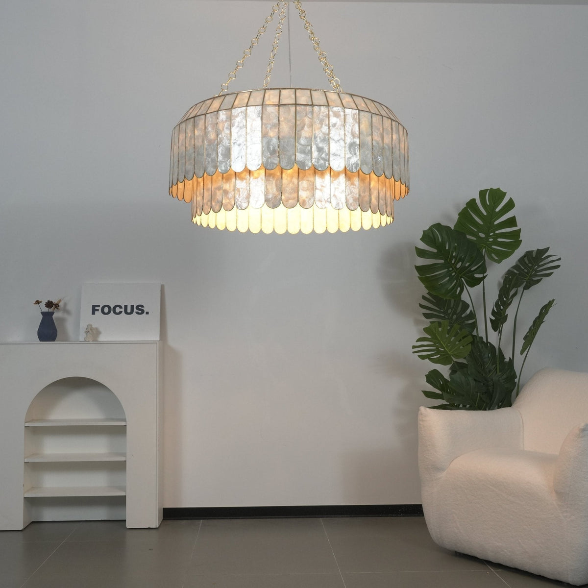 Holz Goudschelp Metaal Aurelia Kroonluchter