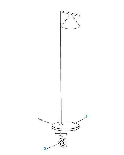 Nell Minimalistische vloerlamp