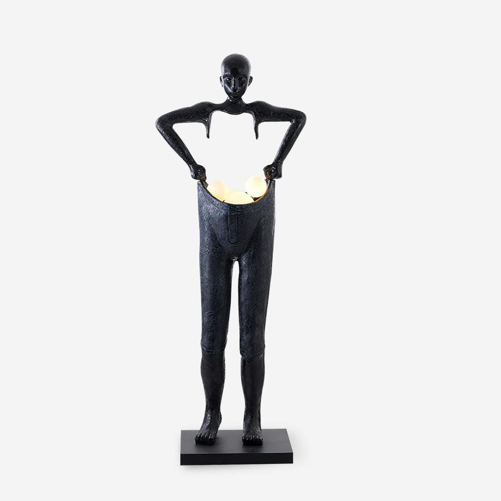 Vamiryra sculpturale vloerlamp in zwart