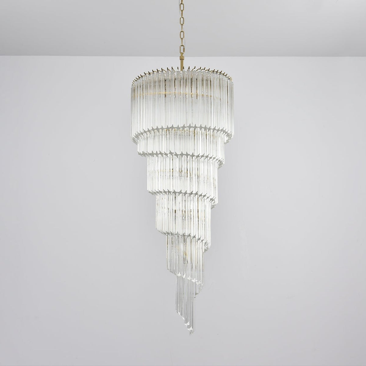 Paisley kroonluchter met helder glas