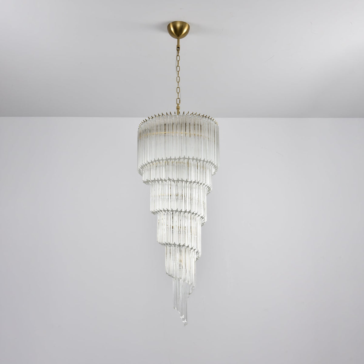 Paisley kroonluchter met helder glas