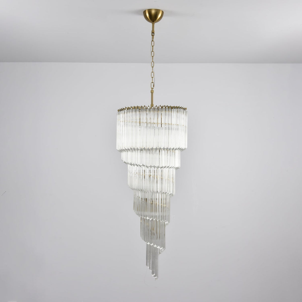 Paisley kroonluchter met helder glas