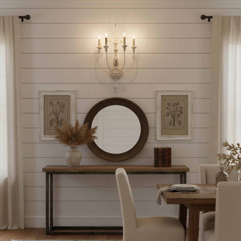 Valdren kaarsvormige wandlamp
