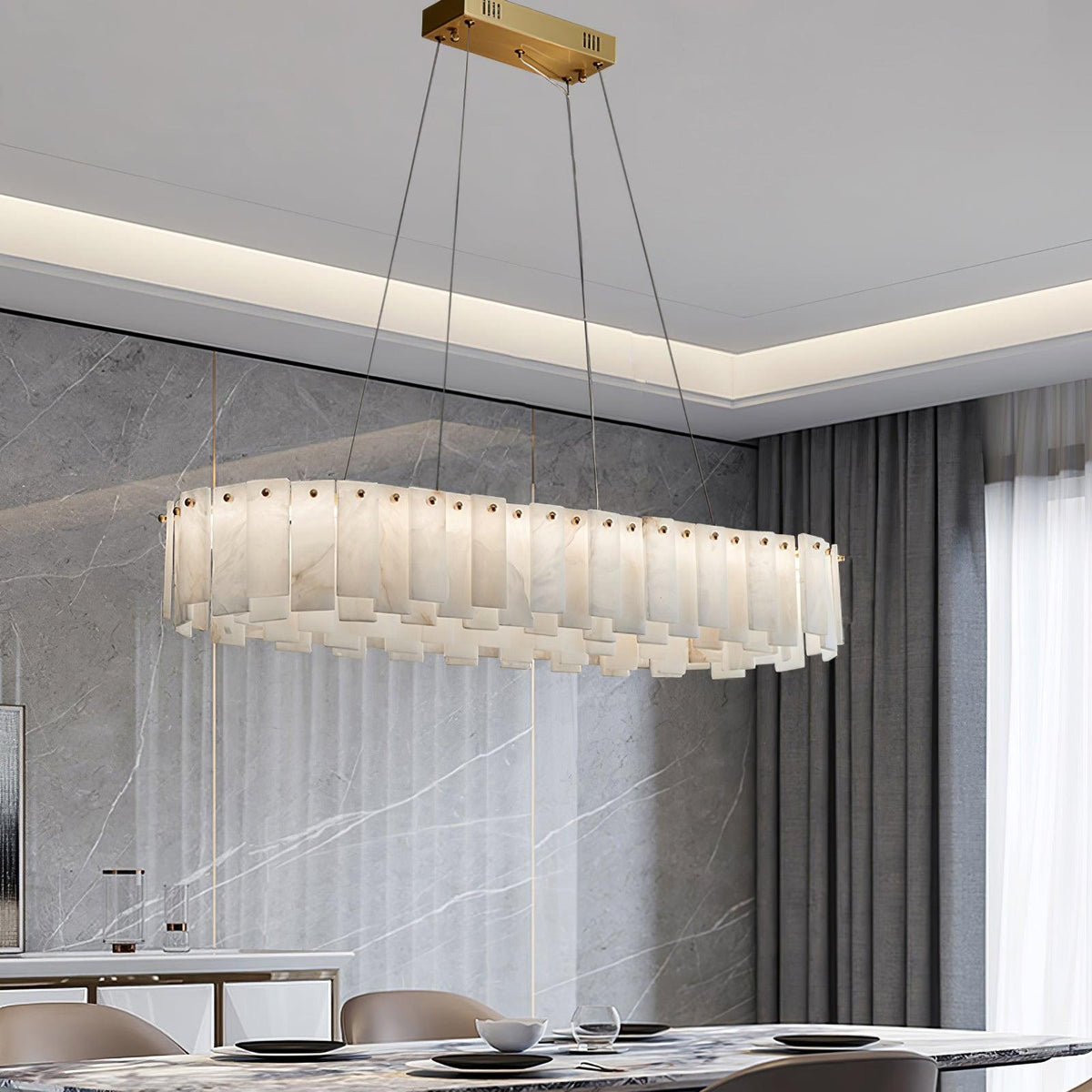 Vodore albasten hanglamp
